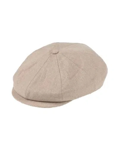 Borsalino Man Hat Beige Size 7 Cashmere In Sand