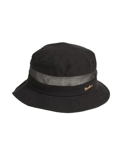 Borsalino Man Hat Black Size Xl Cotton
