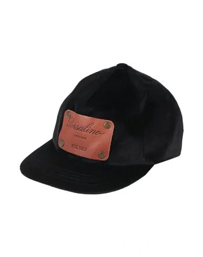 Borsalino Man Hat Black Size L Cotton