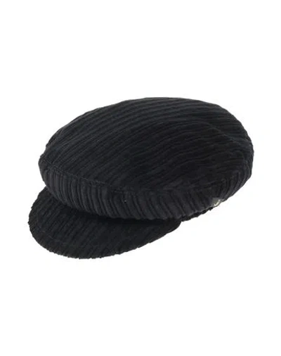 Borsalino Man Hat Black Size Xl Cotton