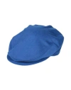 Borsalino Man Hat Bright Blue Size 7 Merino Wool In Blue