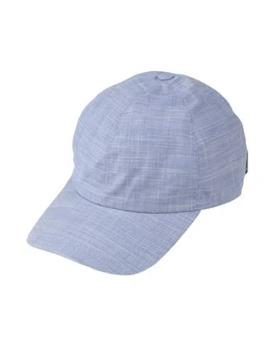 Borsalino Man Hat Blue Size 7 ⅜ Cotton