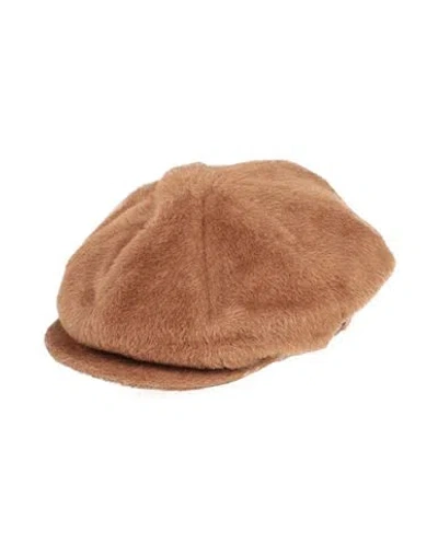 Borsalino Man Hat Camel Size L Alpaca Wool, Virgin Wool In Beige