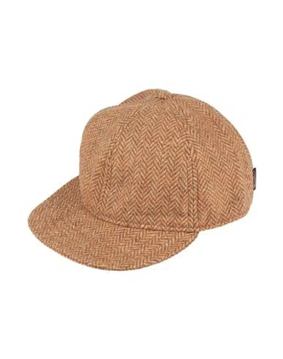 Borsalino Man Hat Camel Size Xxl Virgin Wool In Brown