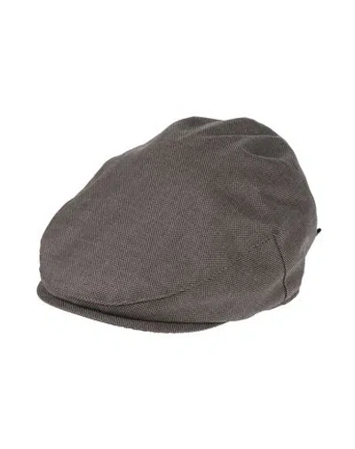Borsalino Man Hat Dark Brown Size L Wool