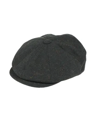 Borsalino Man Hat Dark Green Size S Linen, Silk, Wool