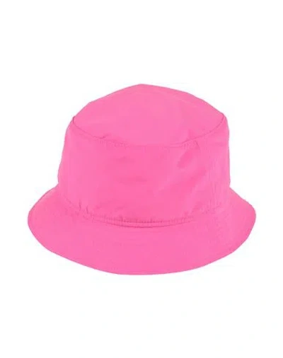 Borsalino Man Hat Fuchsia Size M Polyester In Pink