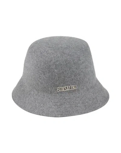 Borsalino Man Hat Grey Size L Wool In Gray