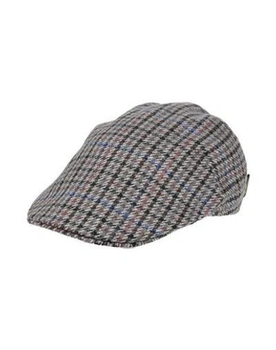 Borsalino Man Hat Grey Size M Virgin Wool, Polyamide In Gray