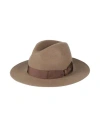 Borsalino Man Hat Khaki Size 7 ¼ Wool In Beige