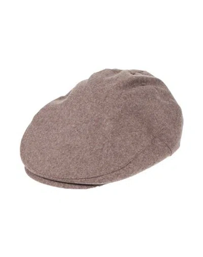 Borsalino Man Hat Khaki Size Xl Virgin Wool In Beige