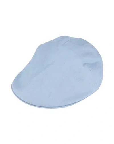 Borsalino Man Hat Light Blue Size 7 ⅜ Linen
