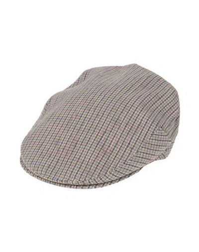 Borsalino Man Hat Light Brown Size L Cotton, Linen In Beige