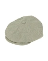 Borsalino Man Hat Light Green Size L Linen, Silk, Wool
