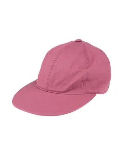 Borsalino Man Hat Magenta Size 7 ¼ Cotton