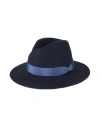 Borsalino Man Hat Midnight Blue Size 7 ⅜ Wool