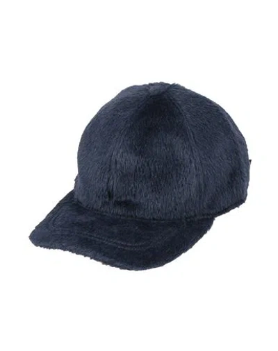 Borsalino Man Hat Midnight Blue Size M Alpaca Wool, Virgin Wool
