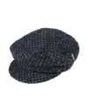Borsalino Man Hat Midnight Blue Size L Wool, Polyamide In Blue