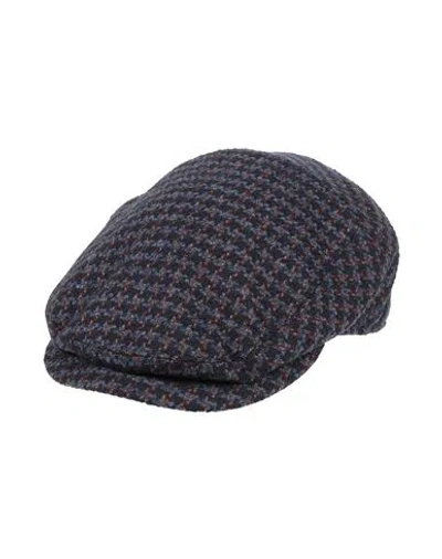 Borsalino Man Hat Midnight Blue Size Xxl Virgin Wool, Cotton, Cashmere, Elastane