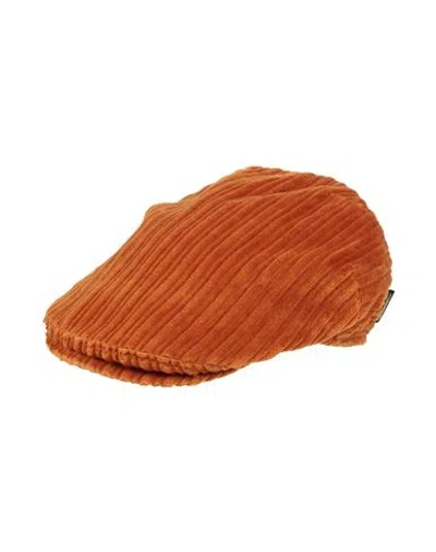 Borsalino Man Hat Rust Size M Cotton In Red