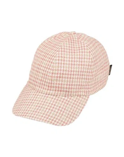 Borsalino Man Hat Rust Size Xl Linen, Cotton In Red