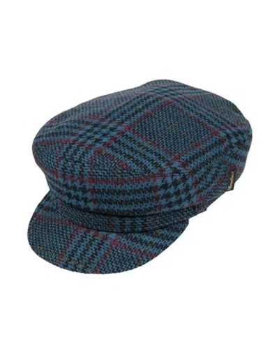 Borsalino Man Hat Slate Blue Size L Virgin Wool
