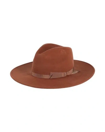 Borsalino Man Hat Tan Size L Wool In Brown