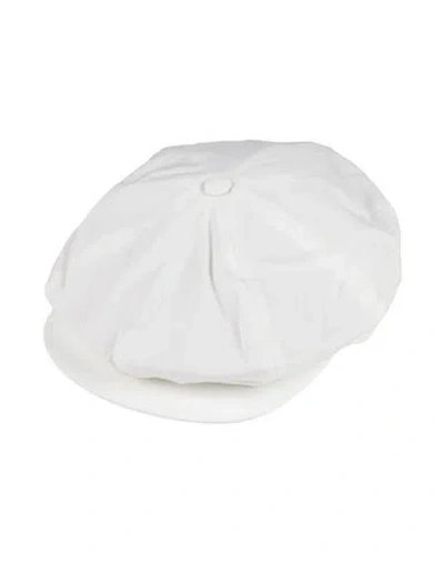 Borsalino Man Hat White Size L Linen