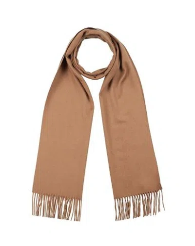 Borsalino Man Scarf Camel Size - Cashmere In Beige
