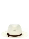 Borsalino 'medea' Perforated Ribbon Band Wide Brim Hat