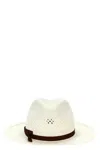 Borsalino 'medea' Perforated Ribbon Band Wide Brim Hat