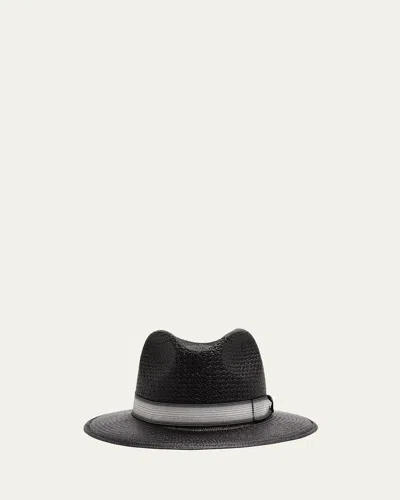 Borsalino Men's Country Panama Quito Hat With Ribbon Band In Natural