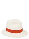 Borsalino Federico Panama Hat In Orange