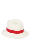 Borsalino Federico Panama Hat In Red