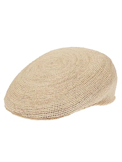 Borsalino Beige Miami Straw Hat In Neutral