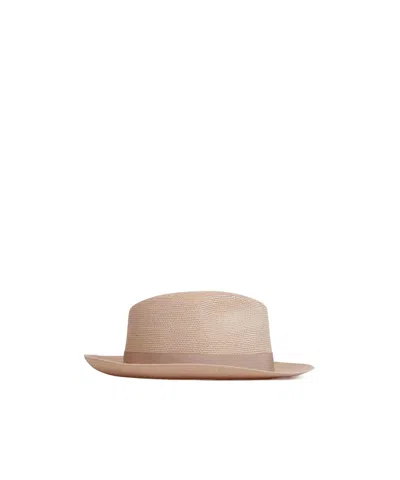 Borsalino Mid-brimmed Hat In Brown