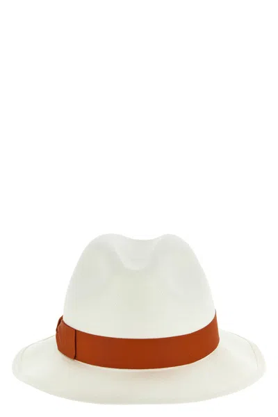 Borsalino Monica Belted Hat In Neutral