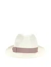 Borsalino Panamanian Soft-rimmed Hat In Weiss