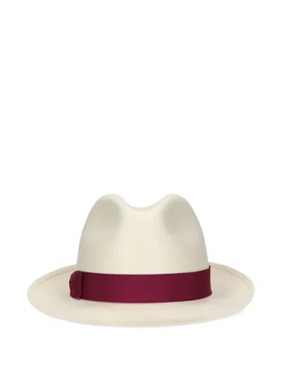 Borsalino Monica Panama Hat In Neutral