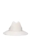 Borsalino Monica Ribbon Hat In White
