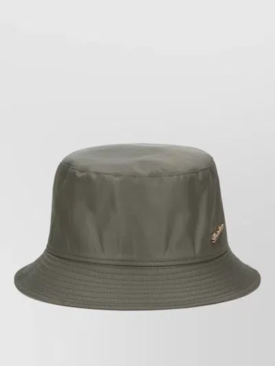 Borsalino Morgan Rain Bucket Hat Stitched Brim In Brown