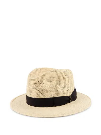 Borsalino Panama Sun Hat In Neutral