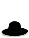 Borsalino Q.s. Folar Liscio Hats Black In Black