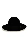 Borsalino Q.s. Folar Liscio Hats Black In Negro