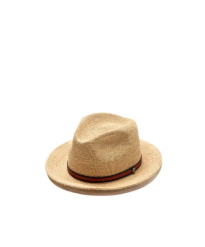 Borsalino Raffia Crochet Medium Brim Rollable In Multi