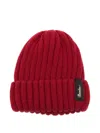Borsalino Cashmere Beanie Featuring Folded Cuff In Red
