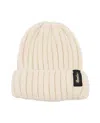 Borsalino Ribbed Cashmere Beanie With Folded Cuff In Neutral