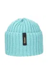 Borsalino Ribbed-knit Beanie Hat In Blue