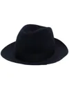 Borsalino Ribbon-detail Fedora Hat In Black