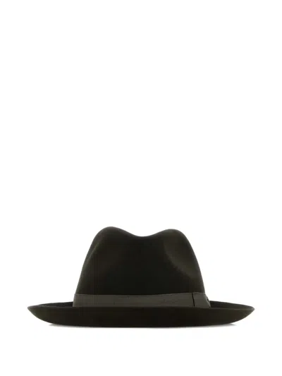 BORSALINO RIBBON-DETAIL HAT